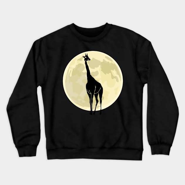 Giraffe Cute Halloween Design Crewneck Sweatshirt by RJCatch